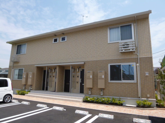 倉敷市連島町連島のアパートの外観