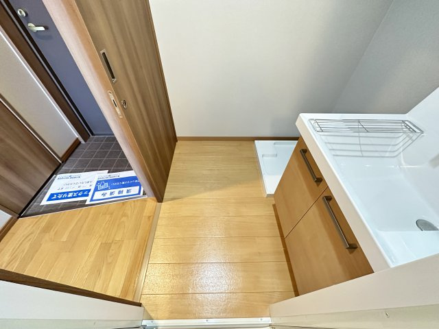 高知インターマンションの洗面所