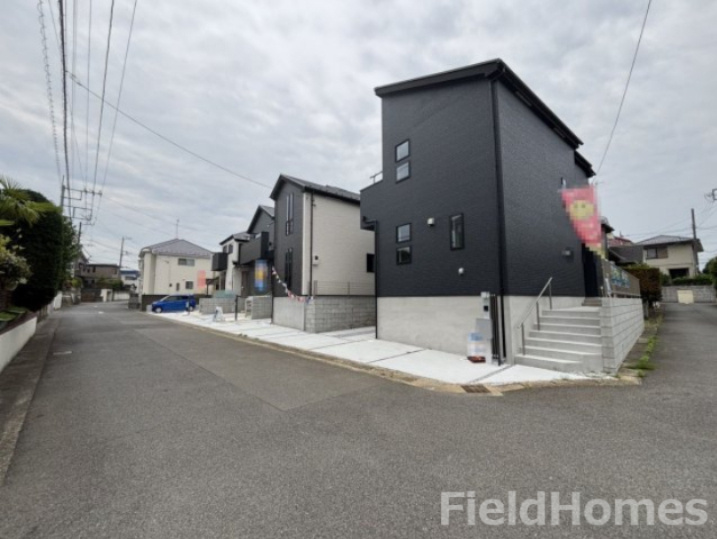 伊勢原市沼目４丁目新築戸建て　9期2号棟の前面道路含む現地写真|前面道路含む現地写真です。