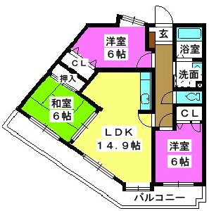 メゾンドール荒木【10,000円キャッシュバック対象物件】の間取り