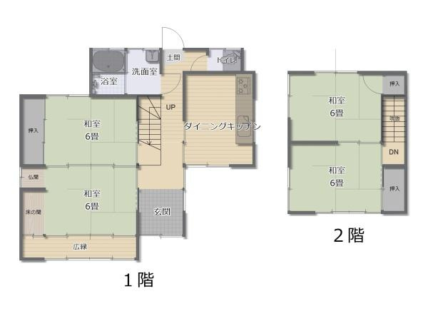 出雲市平田町中古戸建の間取り