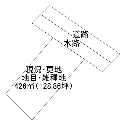 出雲市馬木町売土地の土地図
