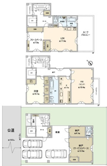 【間取り】 | 西宮市　甲子園六石町　中古戸建