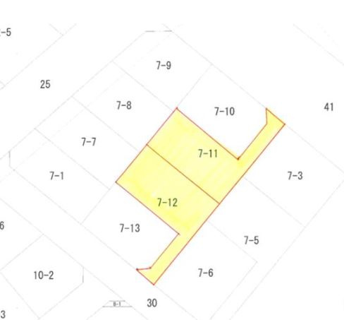【土地】鶴ヶ島市新町建築条件無し売地の土地図