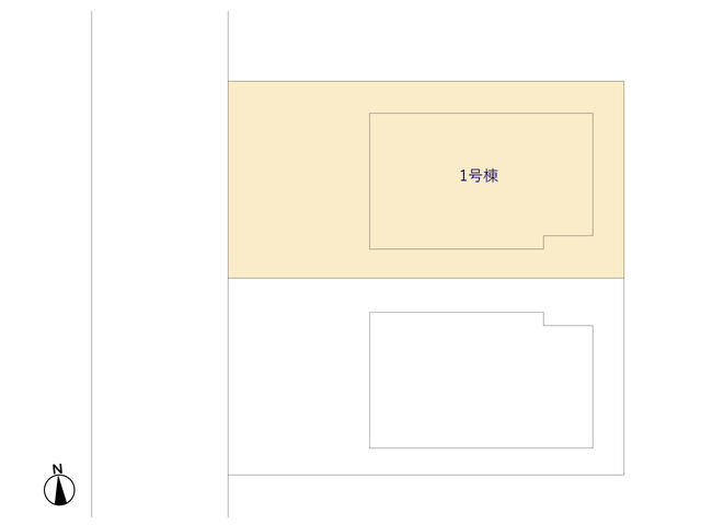 市川市北国分　第４の区画図