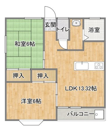 メゾン中岡の間取り