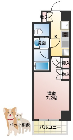 ザ・パークハビオ塚本 の間取り