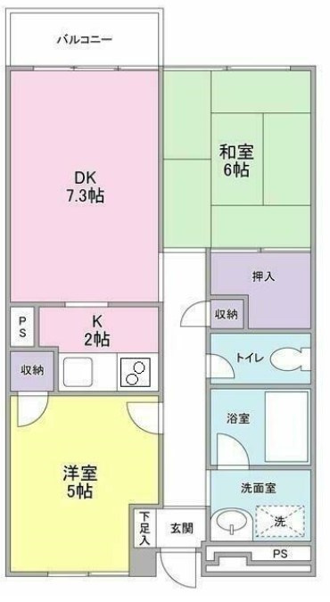 キークハイムアキタの間取り