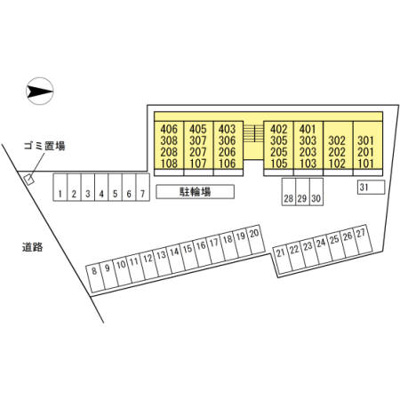 【区画図】 | ラ・ティーダ | ラ・ティーダ　配置図