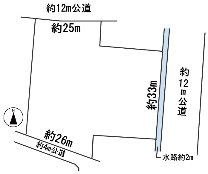６４２７６　岐阜市若福町土地の区画図