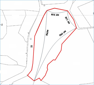 【区画図】 | うるま市字宇堅(1275㎡)