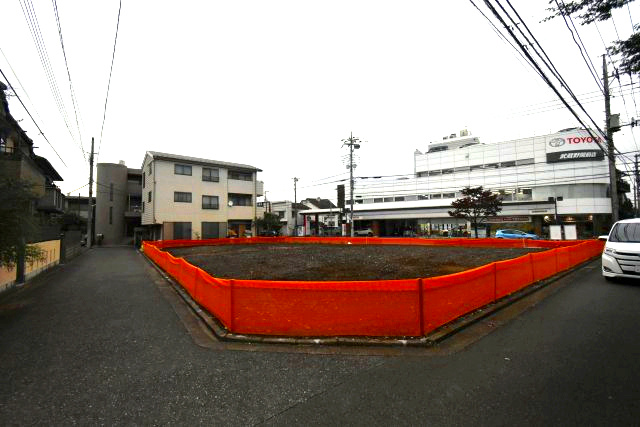 関前5丁目・売地の前面道路含む現地写真