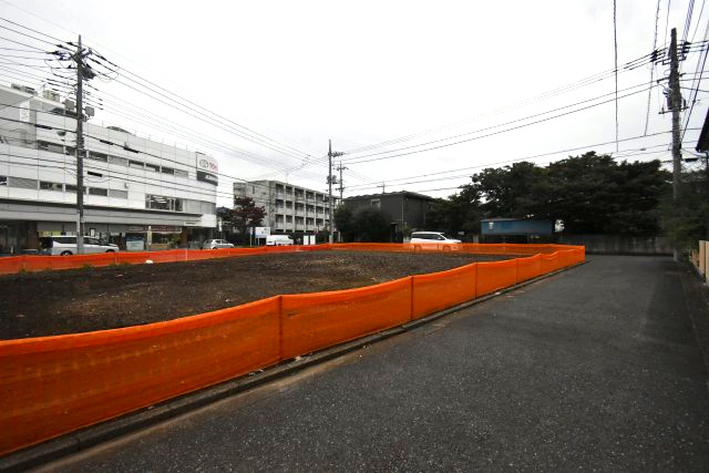 関前5丁目・売地の前面道路含む現地写真
