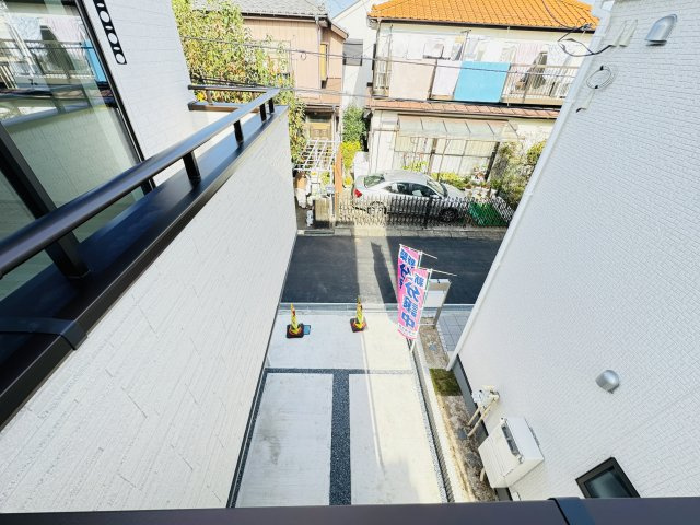 柏市増尾台4丁目新築戸建【増尾西小学校：5分】の展望|バルコニーより道路側眺望