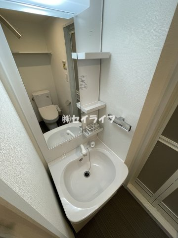 エグゼ大阪城イーストの洗面所