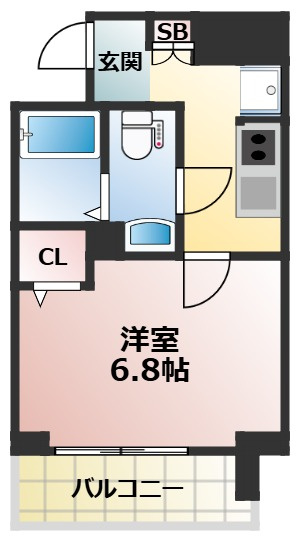 エグゼ大阪城イーストの間取り