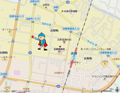 【地図】 | タウニー浜野 | 案　内　図