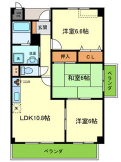 【間取り】 | エーデル雲雀丘三番館