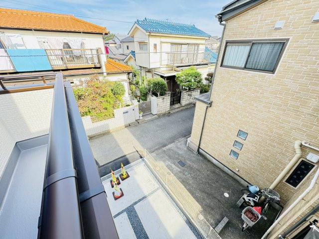 柏市増尾台4丁目新築戸建【増尾西小学校：5分】の展望|バルコニーより道路側眺望