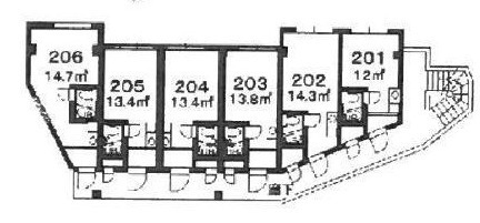 シティメイト芦屋の区画図