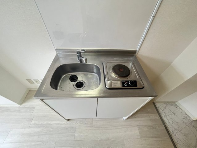 シティメイト芦屋のキッチン|コンパクトなキッチンで掃除もラクラク