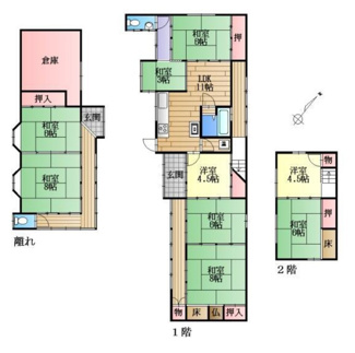 【間取り】 | 野洲市比江　中古戸建