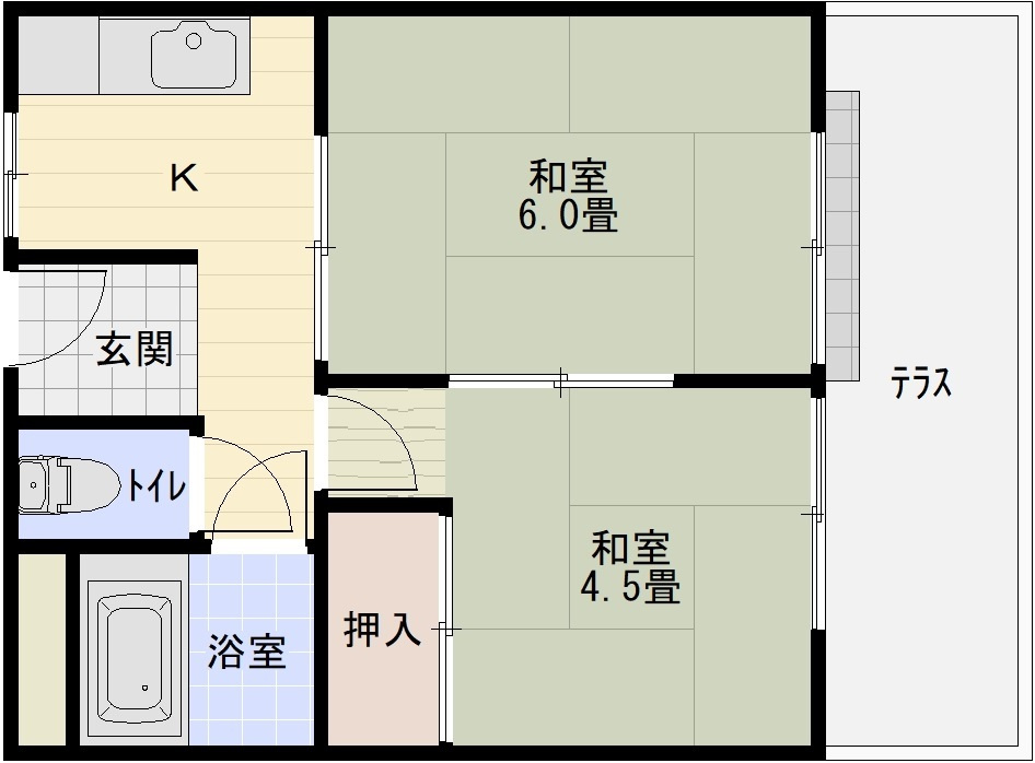 新町ハイツの間取り