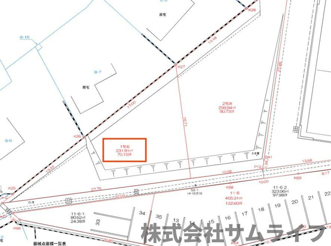 【土地図】 | 横田分譲１号地