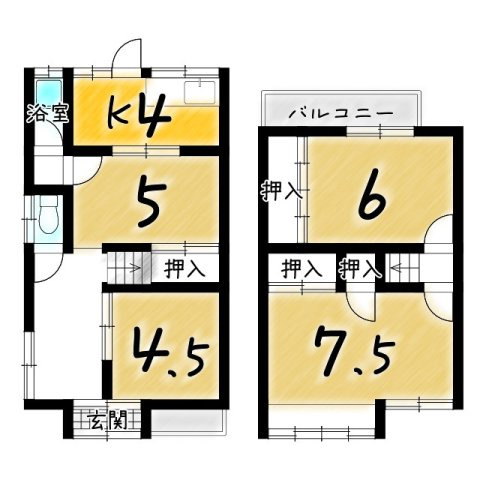 御室岡ノ裾町の間取り