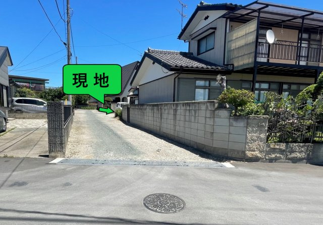 前橋市富士見町小暮売地の前面道路含む現地写真