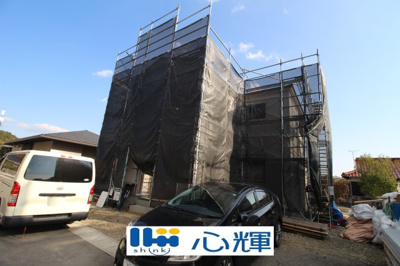 【外観】 | リーブルガーデン山陽小野田市大字鴨庄（２号棟） | 現地（2025年1月20日撮影）
上棟しました。