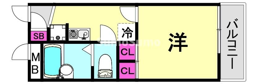 レオパレスアルカイックの間取り