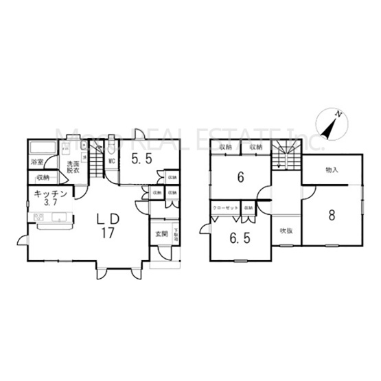 【間取り】 | 北見市上ところ中古住宅