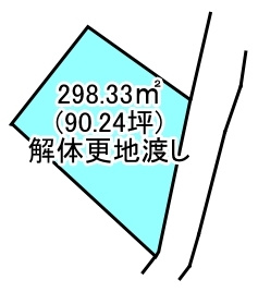 西条市丹原町長野1089-3の土地図
