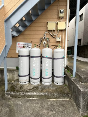 【その他共用部分】 | ハイツヤマザキ | プロパンガスです