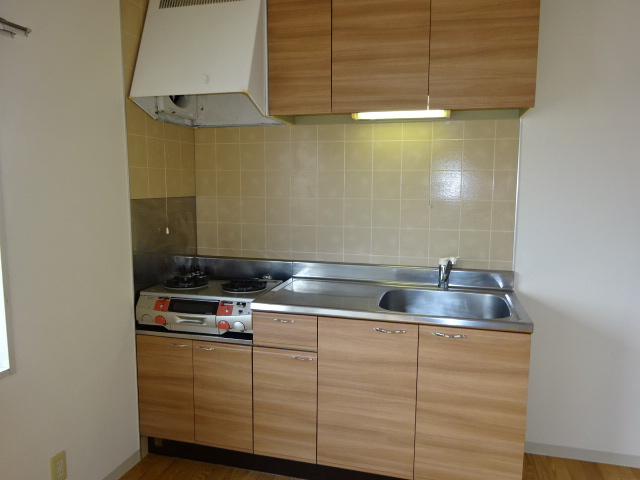 倉敷市神田３丁目のアパートのキッチン|ガスコンロ付きません