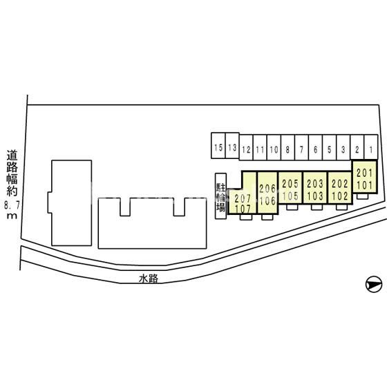 モナリエａｎの区画図