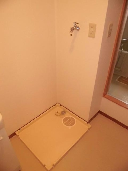 アムール F棟の洗面所|室内洗濯機置場