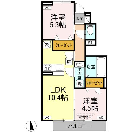CLARIS朴のきの間取り