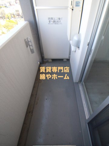 ノエラニー岸里のバルコニー|落ち着いた時間を過ごせるバルコニーです