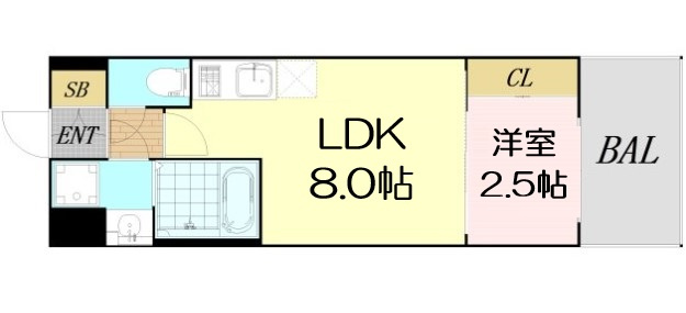 【間取り】 | セレニテ新大阪ミラク弐番館