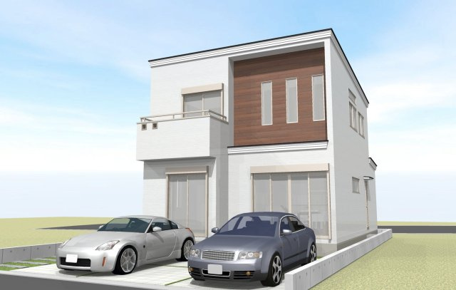 【建築条件付き土地】大東市諸福1丁目　新築戸建ての外観|□耐震等級３仕様、省エネ適合基準の家！！
□建物プラン例　建物価格2,000万円、建物面積100.44ｍ2！！