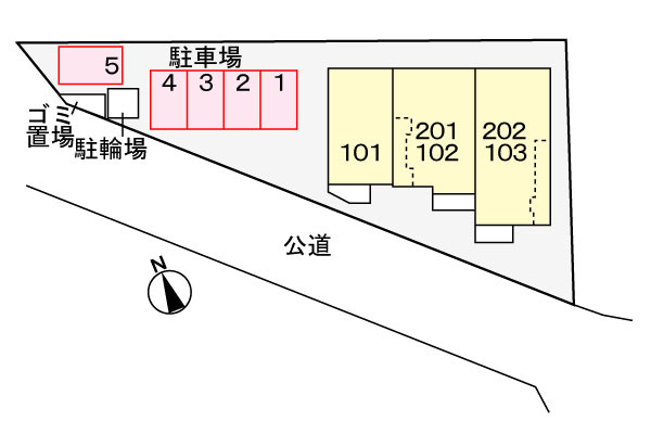 サニーハウスの区画図