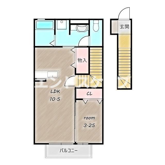セジュール石倉の間取り|高崎、前橋、伊勢崎エリアのお部屋探しはエンドスケープまで！お客様の理想お聞かせ下さい♪