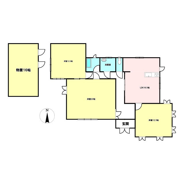 八街い　中古戸建の間取り