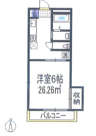 【間取り】 | 日関パレス | 反転タイプ