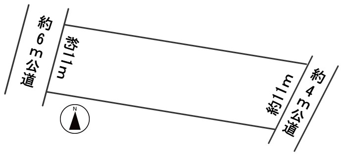 ６４１６８　安八郡安八町牧土地の区画図