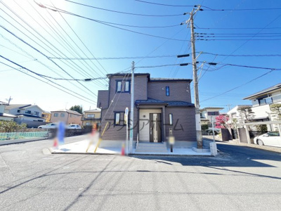 【外観】 | 入間市久保稲荷4丁目・全2棟　新築一戸建　2号棟　 | 【2号棟】建物完成致しました。是非この機会にご見学下さいませ。