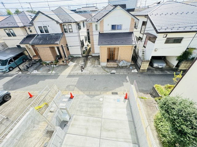 柏市増尾５丁目新築戸建【土小学校：8分】の展望|バルコニーより道路側眺望