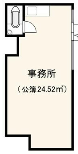 大津市粟津町の店舗事務所の間取り